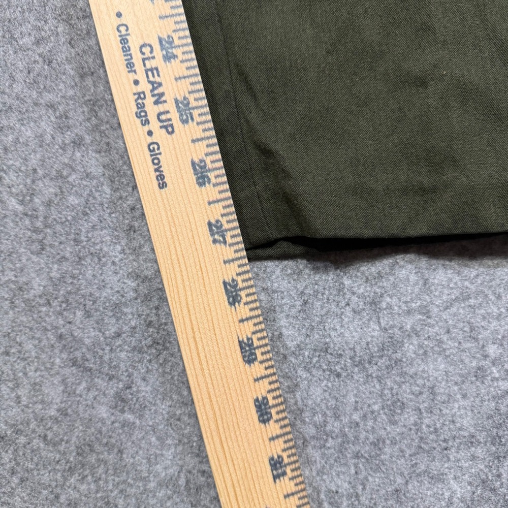 Liz Baker Trousers Women 18 Olive Green Pleated Elastic Waist Tapered Vintage - Picture 8 of 9